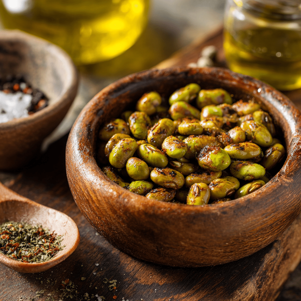 crispy fava beans seeds snack 2