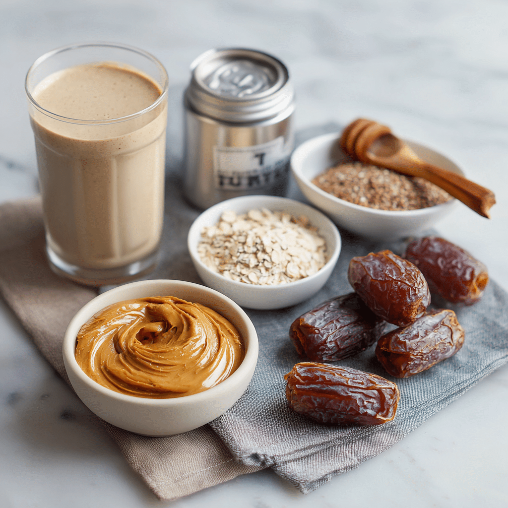 Peanut Butter Protein Shake (No Banana): A Simple High-Protein Shake For Healthy Living 4 Ingredients for Peanut Butter Protein Shake No Banana"
