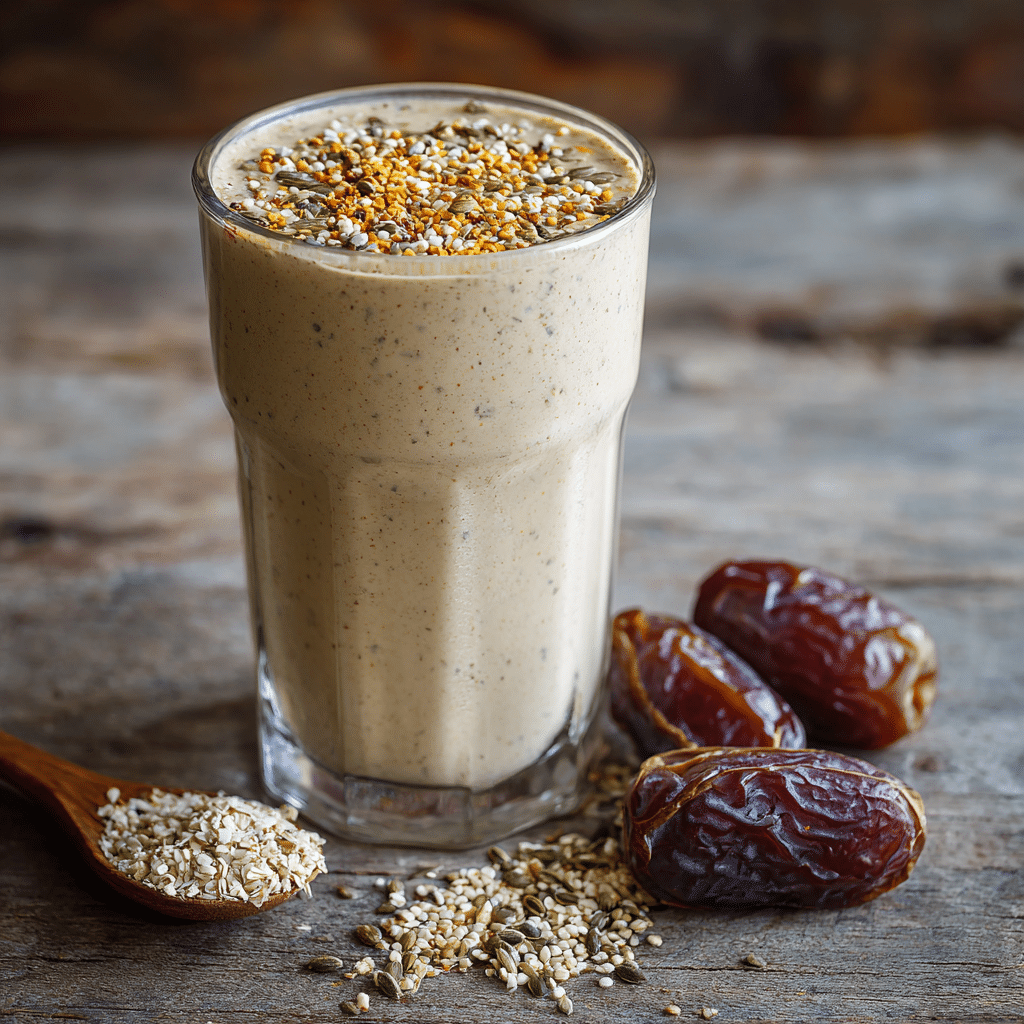 Peanut Butter Protein Shake (No Banana): A Simple High-Protein Shake For Healthy Living 6 "Peanut Butter Protein Shake No Banana with Protein Powder and Flaxseeds"