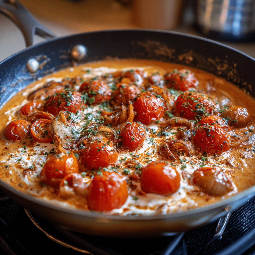 Vegan tomato sauce with garlic and Italian seasoning